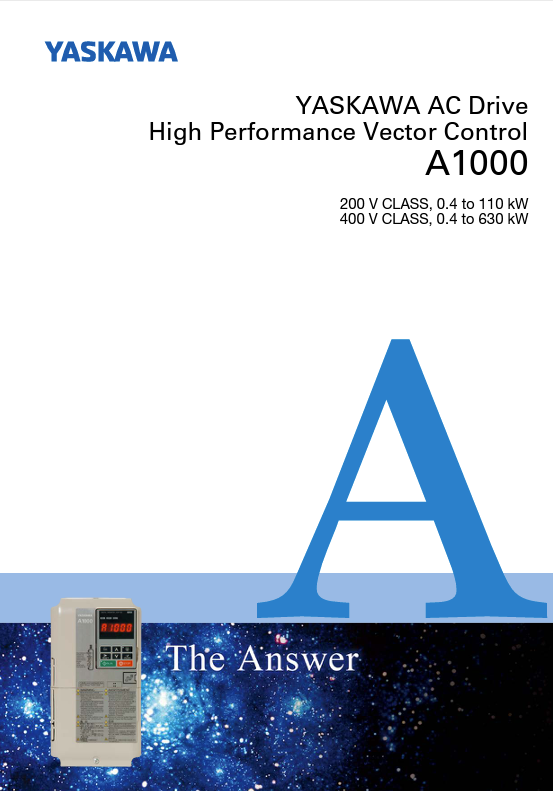 AC DRIVE HIGH PERFORMANCE VECTOR CONTROL A1000