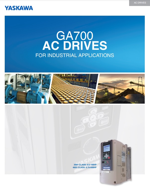 GA700 AC DRIVES FOR INDUSTRIAL APPLICATIONS